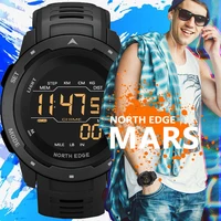 outdoor sports digital watch mens sports watches dual time pedometer alarm clock 50m waterproof military men calories stopwatch
