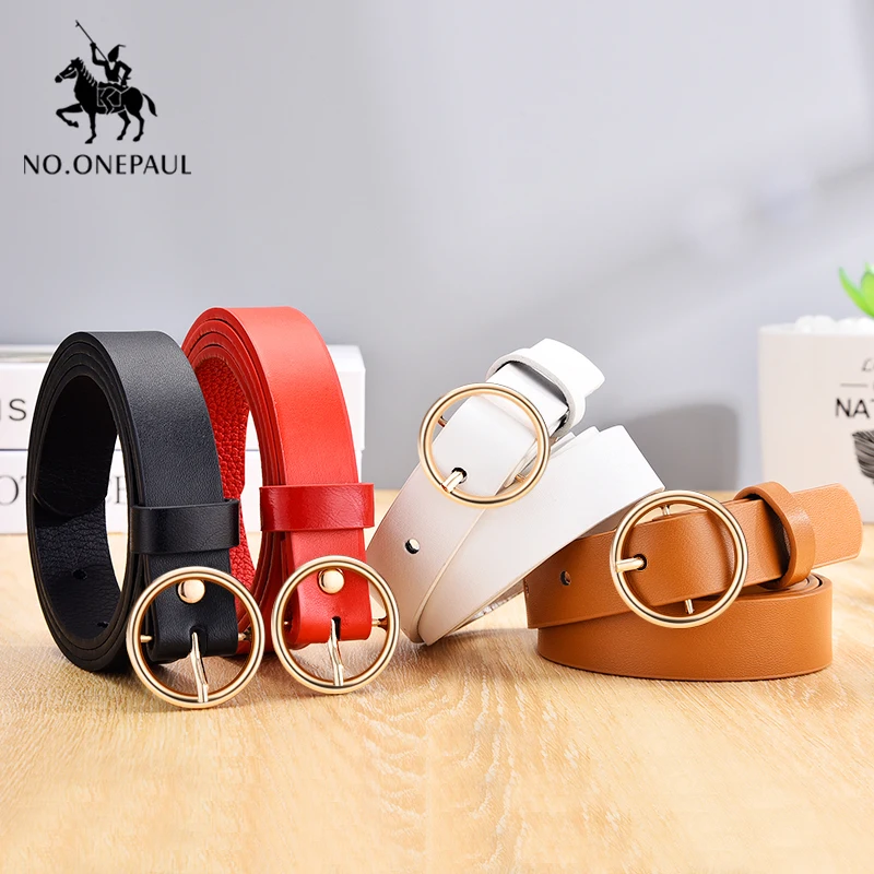 NO. ONEPAUL Дамский кожаный ремень аксессуары хипстерские повседневные пряжки