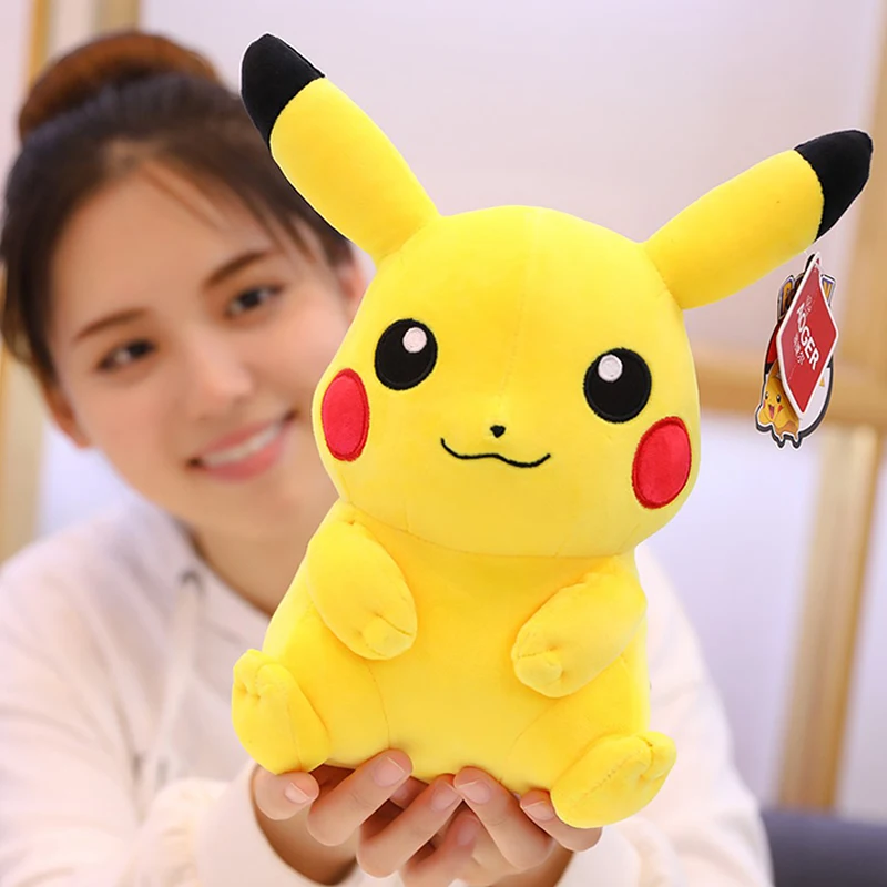 TAKARA TOMY 20 см милые плюшевые куклы Покемон Пикачу Мягкие игрушки Аниме кавайные