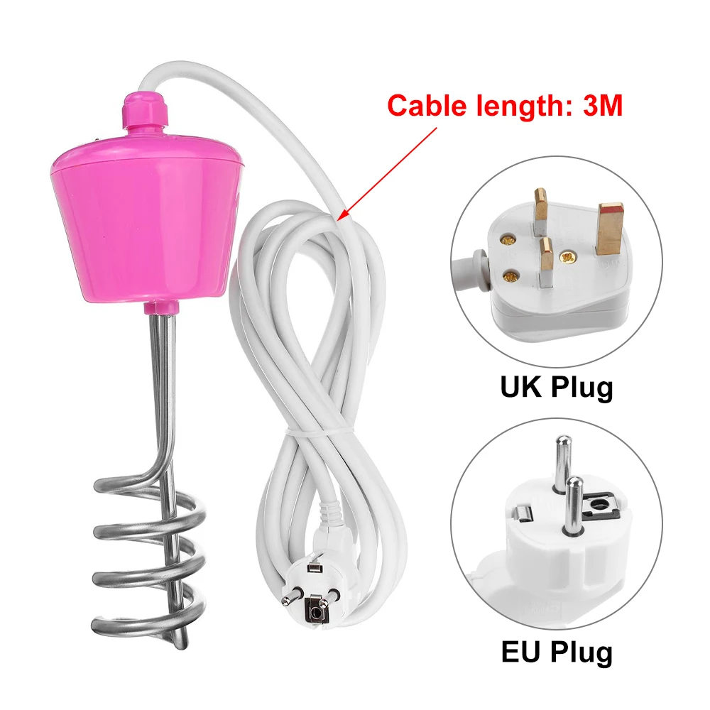 

2000/2500/3000W 300cm Electricity Immersion Water Heater Element Boiler Portable Water Heating rods for Inflatable Swimming Pool