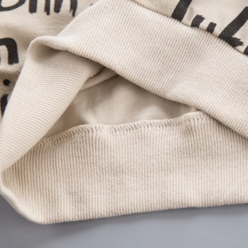 

Children Spring Autumn Cotton Clothes Baby Boy Girls Letter Hooded Bib Pants 2Pcs/sets Infant Out Kid Fashion Toddler Tracksuits