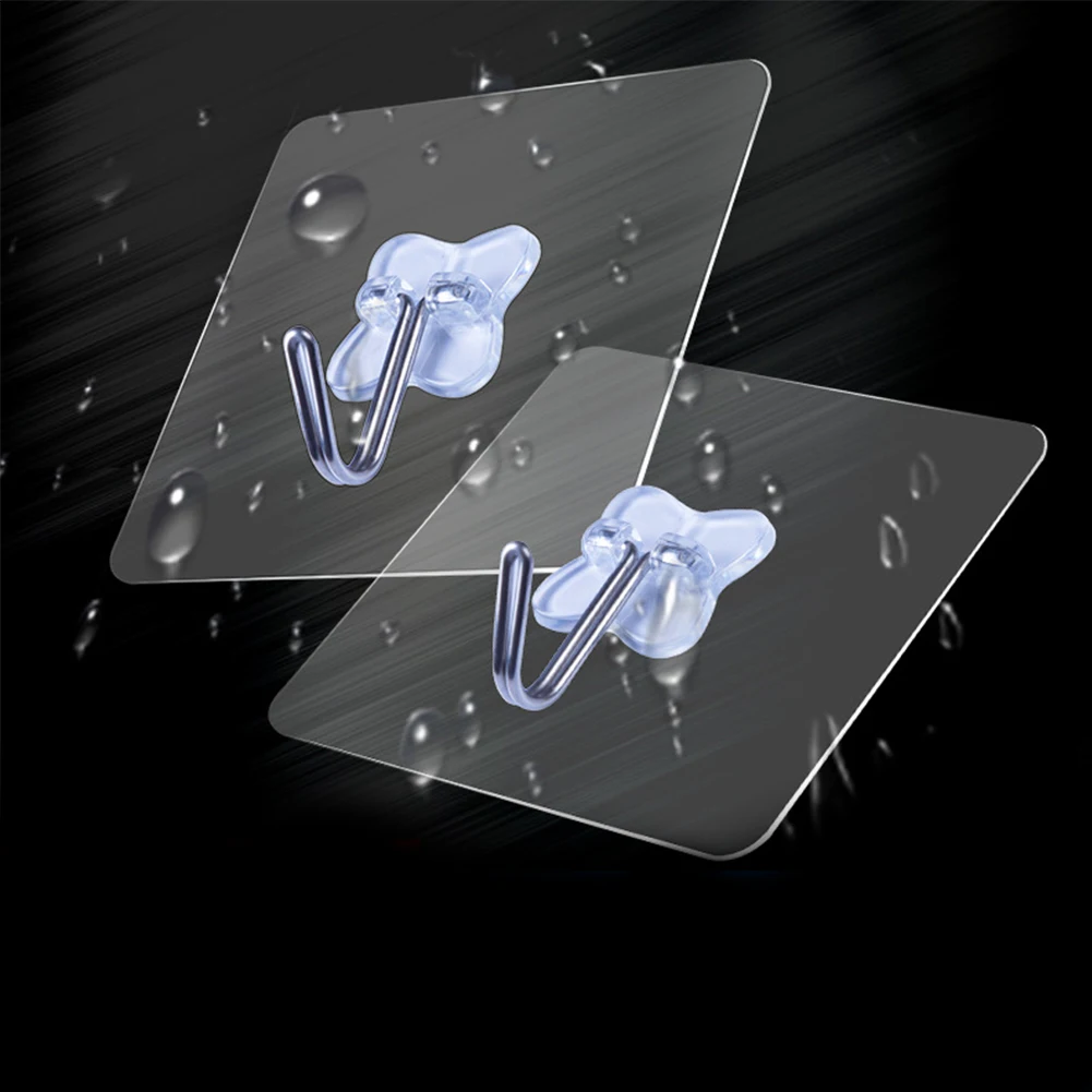 Крепкие домашние кухонные крючки прозрачная крепкая клейкая наклейка Настенные