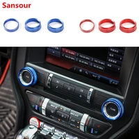car aluminum front head light lamp switch control button circle cover trim ring for ford mustang f150 2015 air conditioner tune