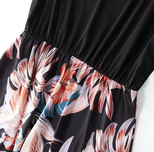 

Summer Mom And Daughter Dress Floral Patchwork Long Dress Mother Daughter Mommy Me Dresses Clothes Family Matching Outfits