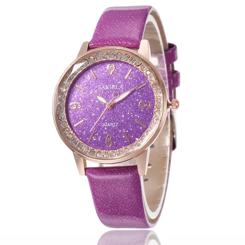 

100pcs/lot New Roller Shake Sound Blast Star Watch Sucking Iron Strap Lazy Lady Watch Magnet Buckle Net Belt Watch