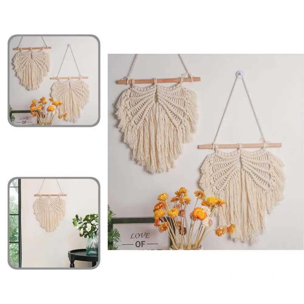 

Cotton Line Innovative Decorative Exquisite Tassel Hanging Tapestry Soft Woven Tapestry Practical for Bedroom