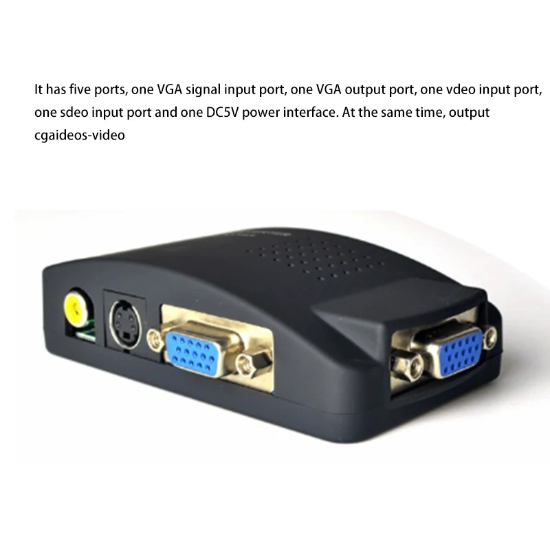 Переходник с AV на VGA RCA преобразователь ПК Композитный S-видео вход ЖК-выход