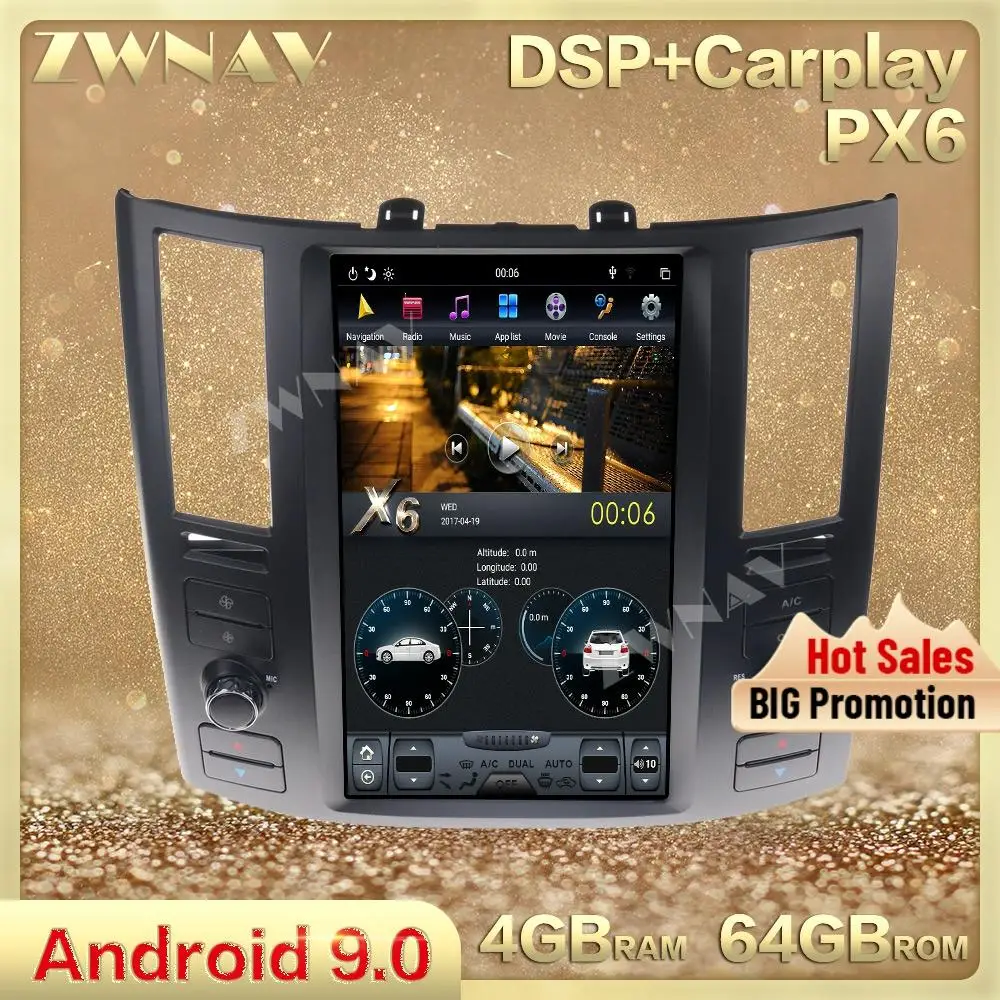 Вертикальный экран Tesla Android 9 0 автомобильный мультимедийный плеер головное