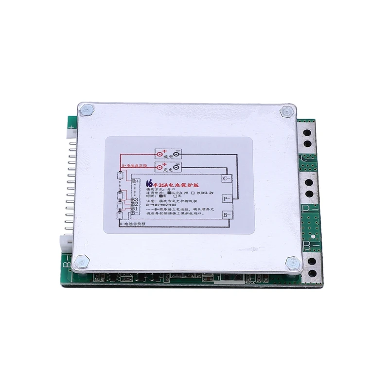 16S 60V 35A 18650 литий-полимерный аккумулятор Защитная плата BMS PCB с балансом для