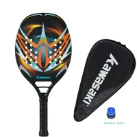 kawasaki beach tennis racket carbon and glass fiber soft face tennis racquet with protective bag power 2030