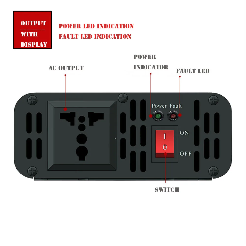 300 Вт Чистая Синусоидальная волна автомобильный Мощность Инвертор постоянного