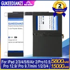 Аккумулятор для планшета Apple iPad mini 4mini 1mini23Pro 12,9Pro10.5Pro 9,7для iPad 2 3 4 5 6A1584 A1652 A1577 аккумулятор + Инструменты