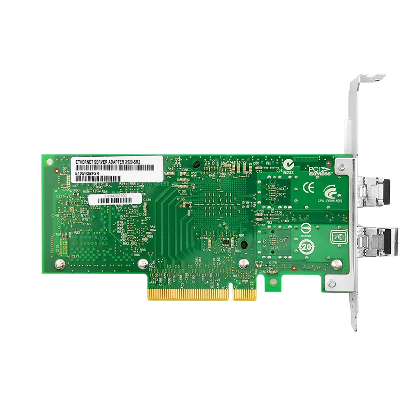 X520-SR2 10G двойной SFP+ Intel Сетевая карта Ethernet серверный адаптер с трансивером