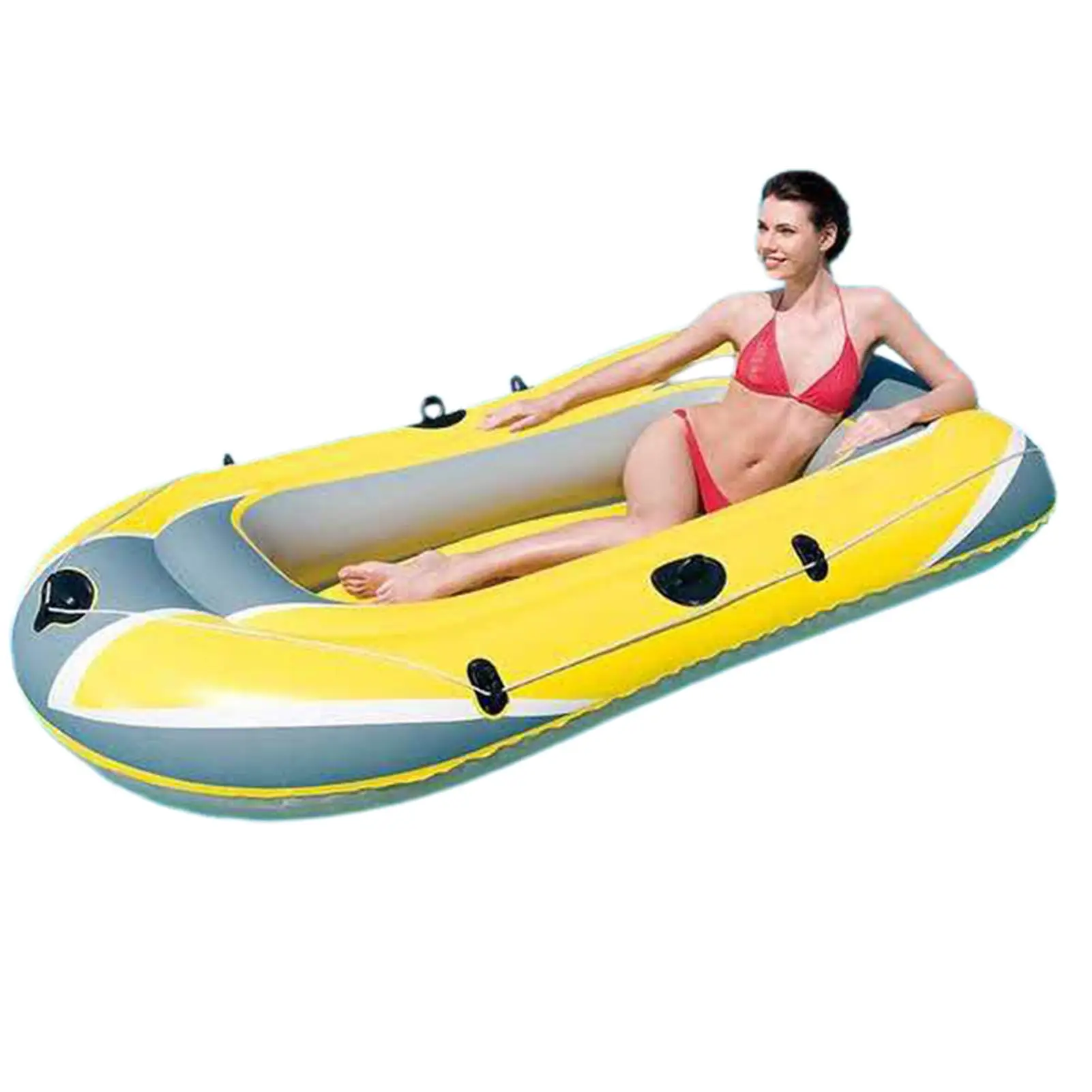 

Inflatable Boat for 3 Person Thickened PVC Fishing Boat Kayak