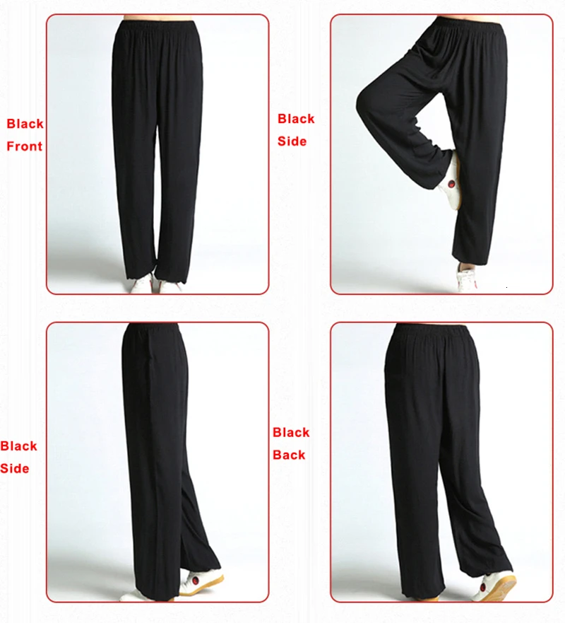 Хлопковые шаровары в стиле кунг фу тай чи 4 цвета одежда для боевых искусств Wing Chun