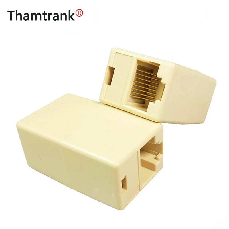 100 шт./лот Newtwork Ethernet Lan Кабельный соединитель RJ45 CAT 5 5E расширитель штепсельная