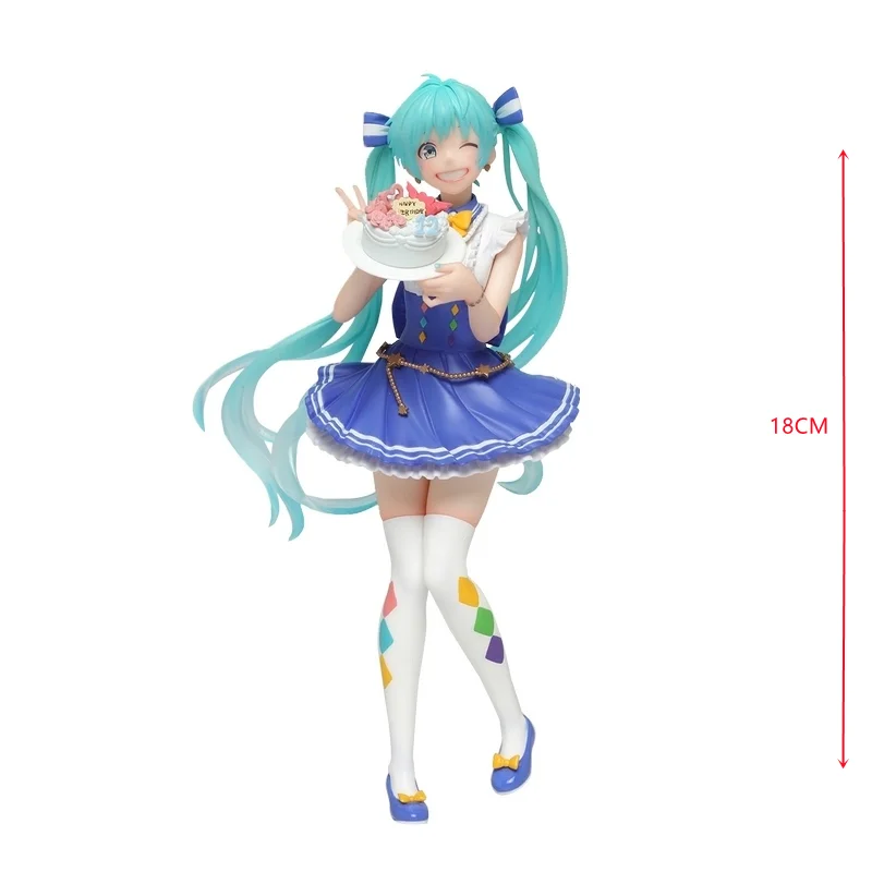 

18CM Original Anime Hatsune Miku Birthday 2019 Jingpin Hand-made Ornaments Toys Birthday Gifts for Friends