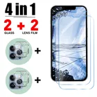 Защитное стекло для объектива камеры 4 в 1, для iPhone 131211 Pro Max786S Plus1312 MiniXXRXs MaxSE 2020