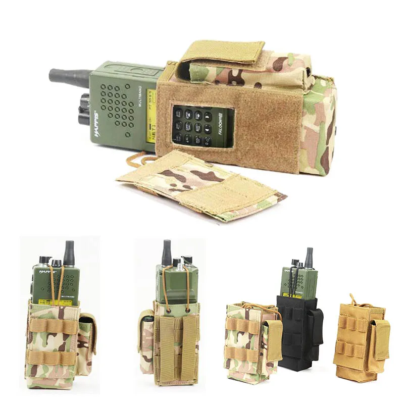 

Tactical Molle Hand-held Walkie Talkie Pouch Military 152 Radio Station Holder Bag Magazine Mag Pouch Pocket Hunting Accessories
