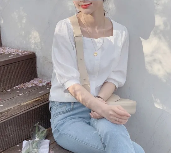 Новые кружевные женские блузки с вышивкой летние топы повседневная женская