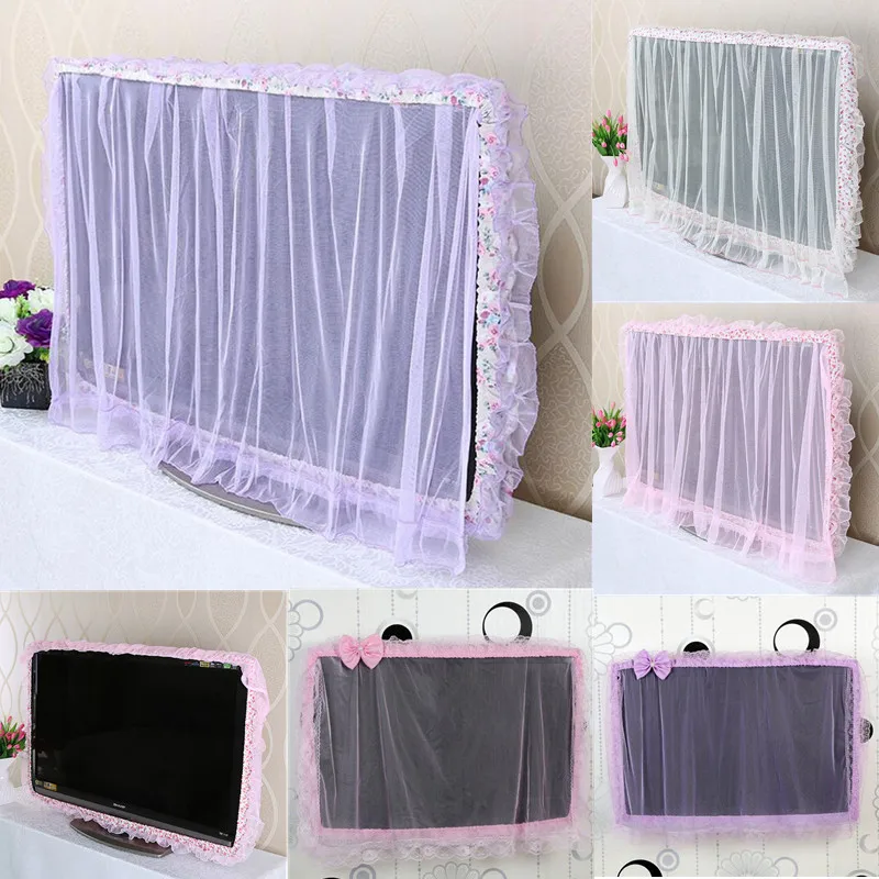 TV Dust Cover Computer Monitor Protection Stick Wall-Mounted Desktop Curved Screen Craft Screen Dust Cover TV Cover 2022