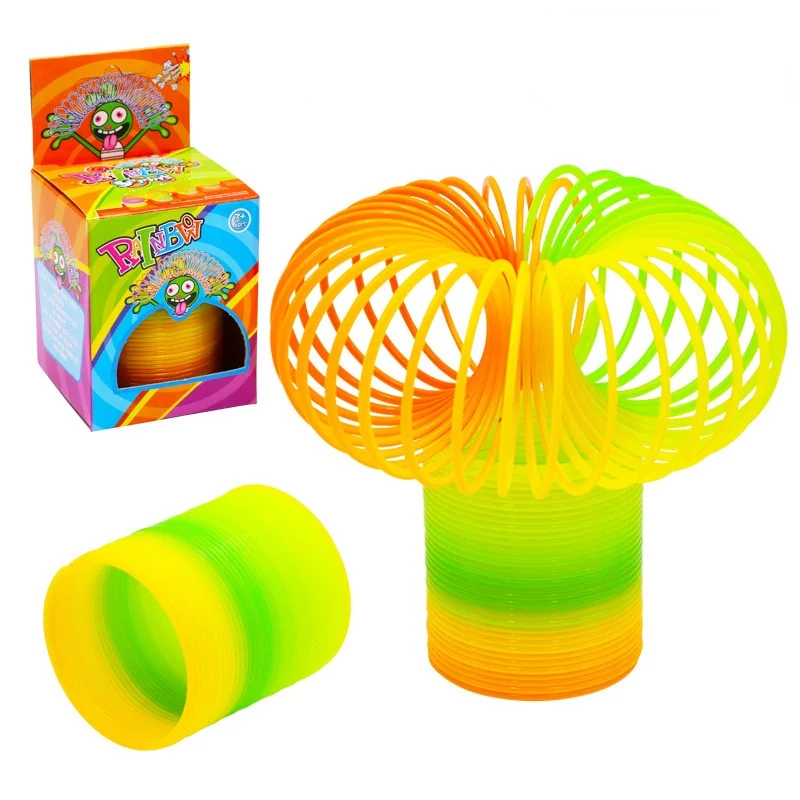 

Magic Bounce Toys Board Games Children Anti-stress Ring Spring Rainbow Game Kid Funny Gifts Creative Educational Toy