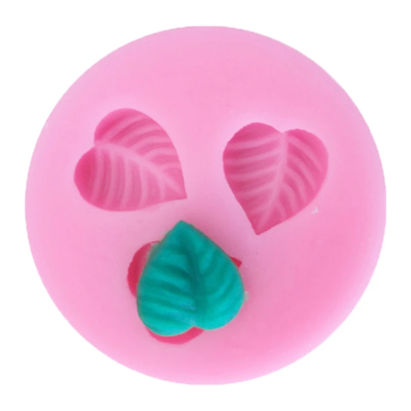 

1pcs Three Little Leaves Shape Silicone Mold Chocolate Cake Mold Baking Non-stick And Heat-resistant Kitchen Handmade Tools