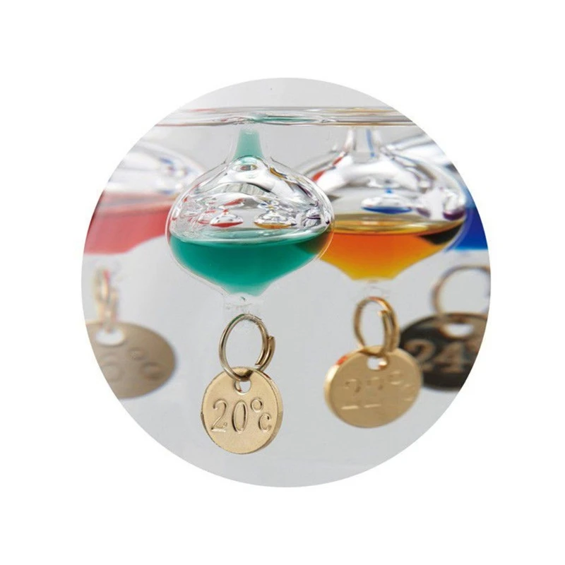 Термометр Галилео в виде капли воды бутылка с прогнозом погоды креативное