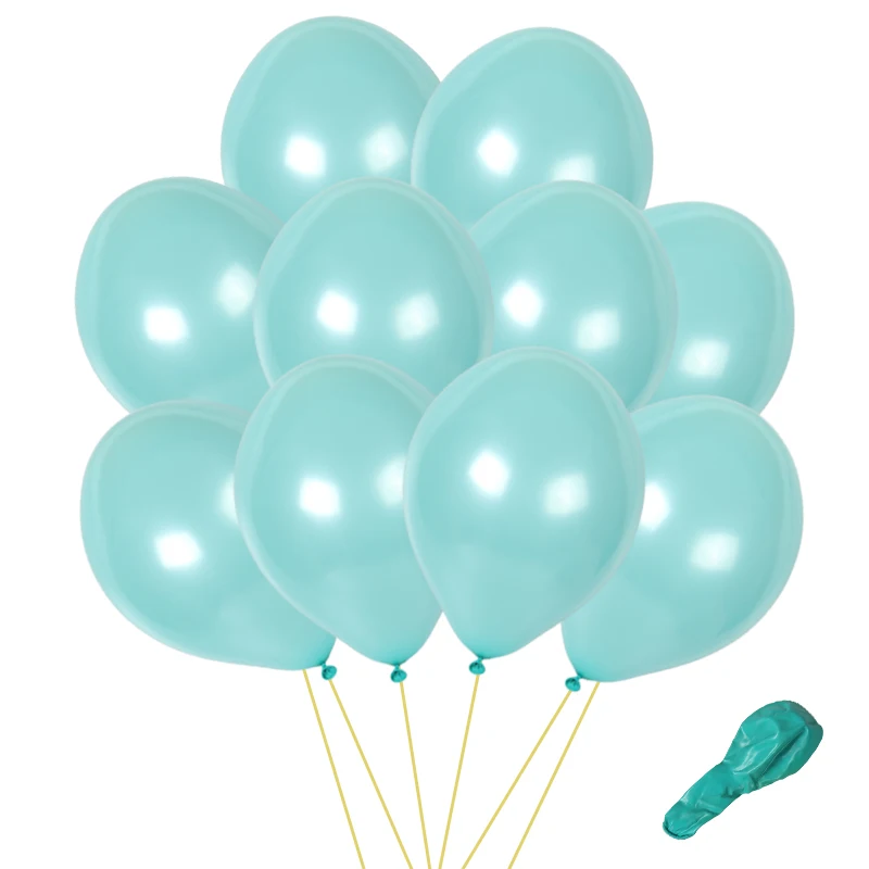 10pcs tiffanyblue 10 шт. розовые латексные гелиевые шары 10 дюймов воздушные шары с дизайном «сердце» надувные свадебные украшения Воздушные шары товары для дня рождения - Цвет: 10pcs tiffanyblue