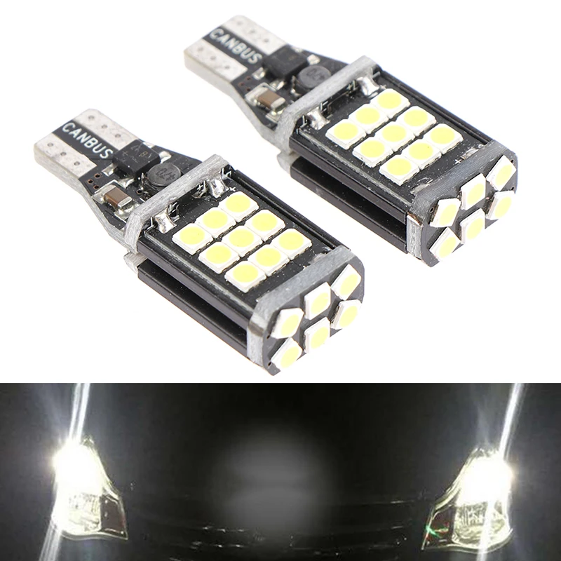 

2 шт., светодиодные лампы T15 W16W 4014 45smd Canbus
