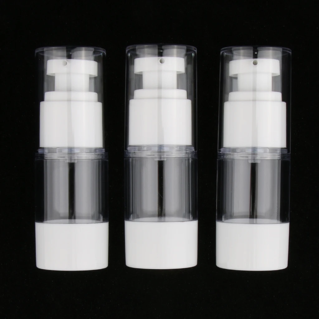 3x многоразовые Пустые вакуумные бутылки для лосьона эфирных масел домашнего