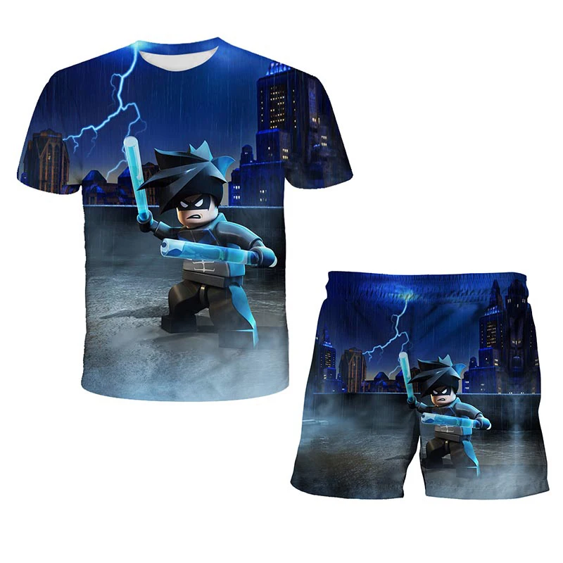 

Lego ninjago chico chica camiseta traje de verano Anime 3D camiseta de dibujos animados ropa de beb nios lindo ropa de Ninja p