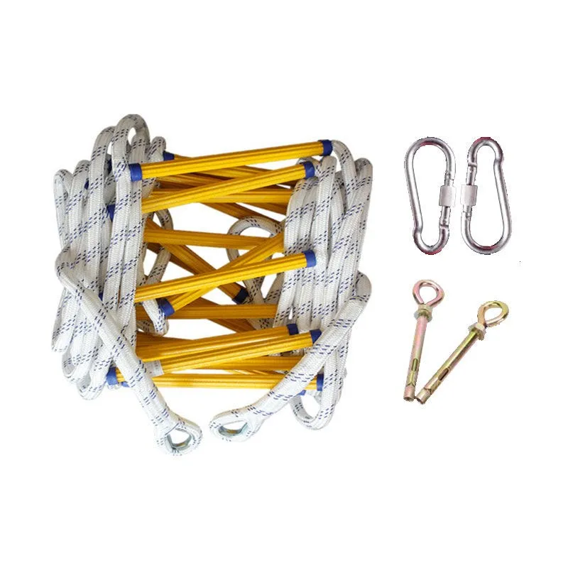 Пожарная лестница противоскользящая тросовая для дома рабочего места высота 5 м |