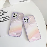 retro starry sky meteor nebula dream sunset glow phone case for iphone 11 12 pro max xs max xr xs 7 8 plus 7plus case cute cover