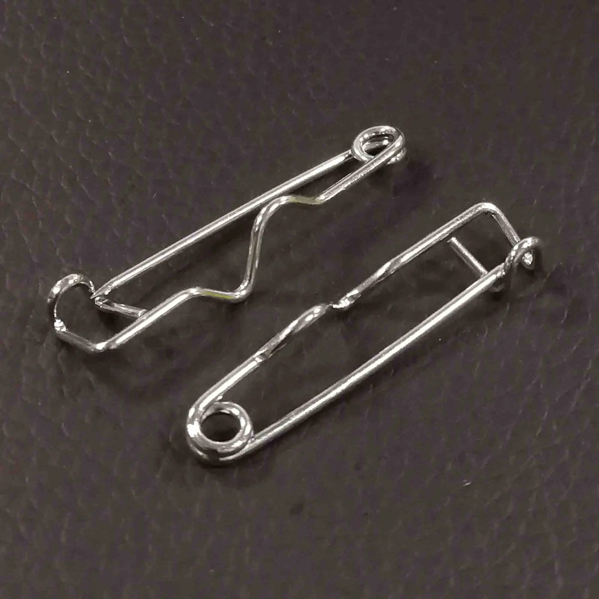 30 шт покрытые серебром Безопасность булавки для поделок стежка маркеры брошь бар