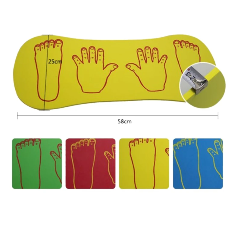 Outdoor Sports Sense Training Equipment Foam Hands And Feet Cooperation Board Game Toys For Children Gift 4Pcs/Set | Игрушки и хобби