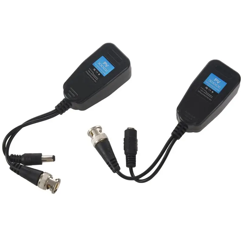 HD CVI/TVI/AHD пассивный Симметрирующий трансформатор с Мощность разъем и RJ45 CAT5