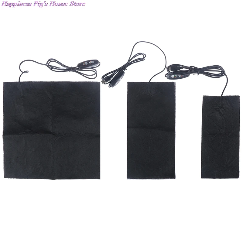 

USB Warm Paste Pads Fast-Heating Carbon Fiber Heating Pad Safe Portable Heating Warmer Pad For Cloth Vest Jacket Shoes Socks