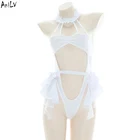 Женский пляжный слитный купальник с лямкой на шее, для вечеривечерние