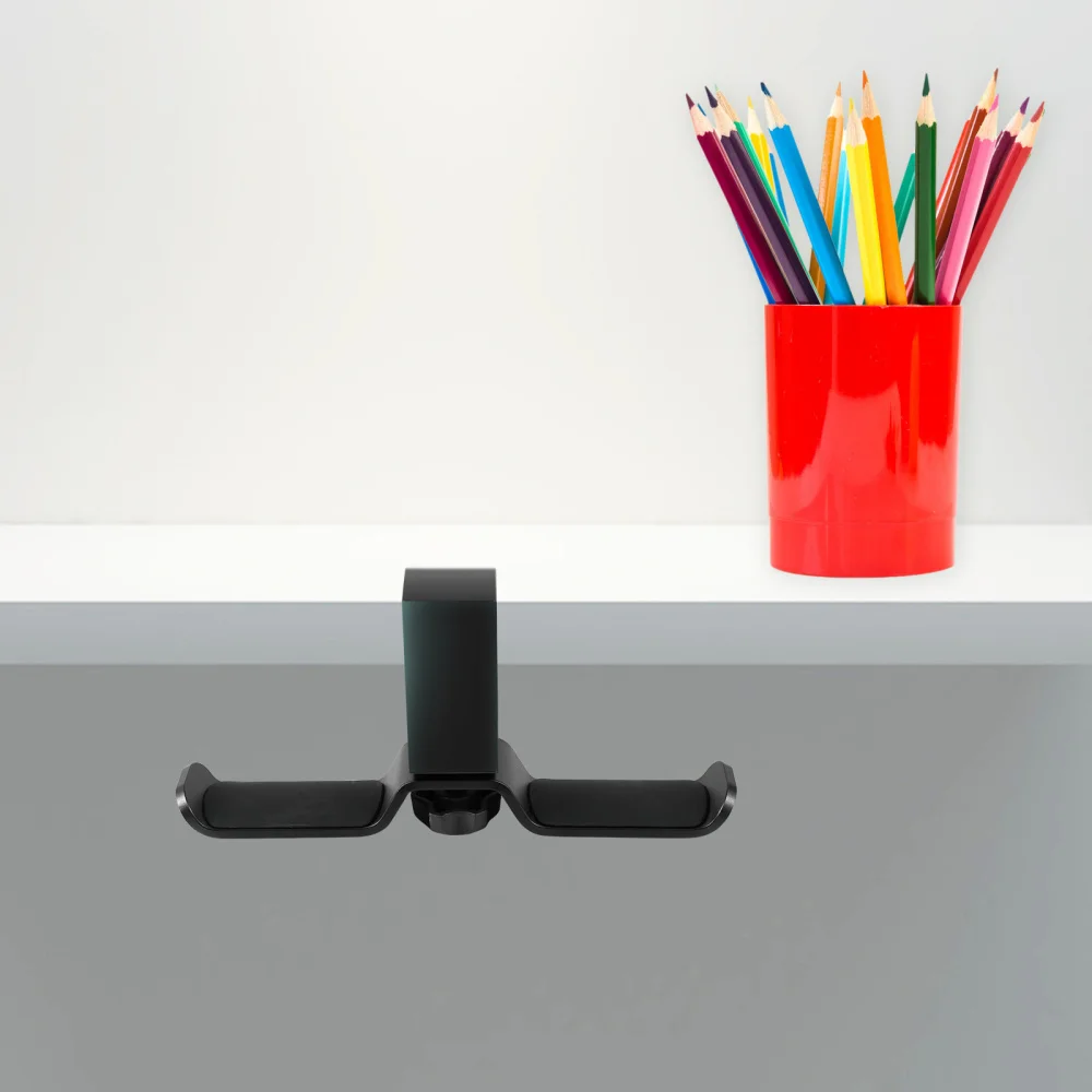 

Headphone Rack Rotatable Aluminum Alloy Under Desk Double Headphone Hanger