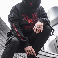 mens 2021 spring and autumn sweater mens korean version street hip hop trend loose large long sleeve hooded sweater