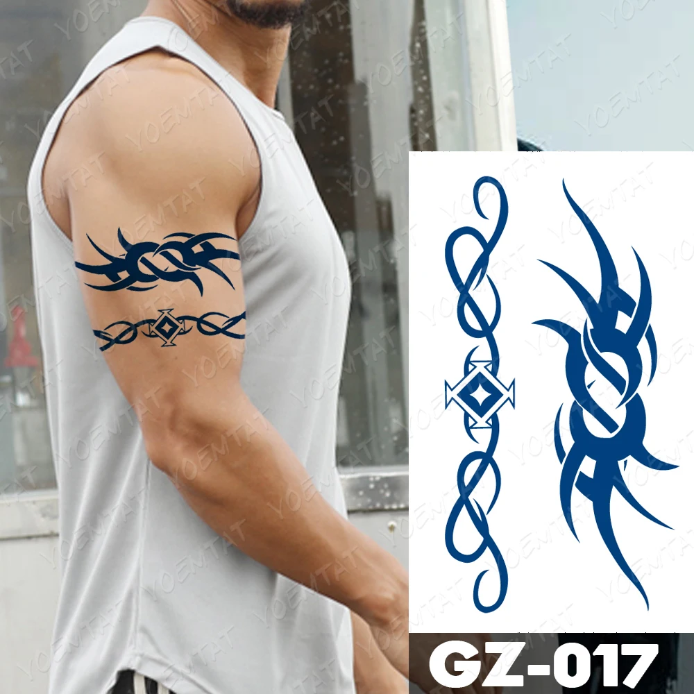 

Juice Ink Tattoos Body Art Lasting Waterproof Temporary Tattoo Sticker Dragon Wing Totem Tatoo Wolf Arm Fake Tatto Women Men