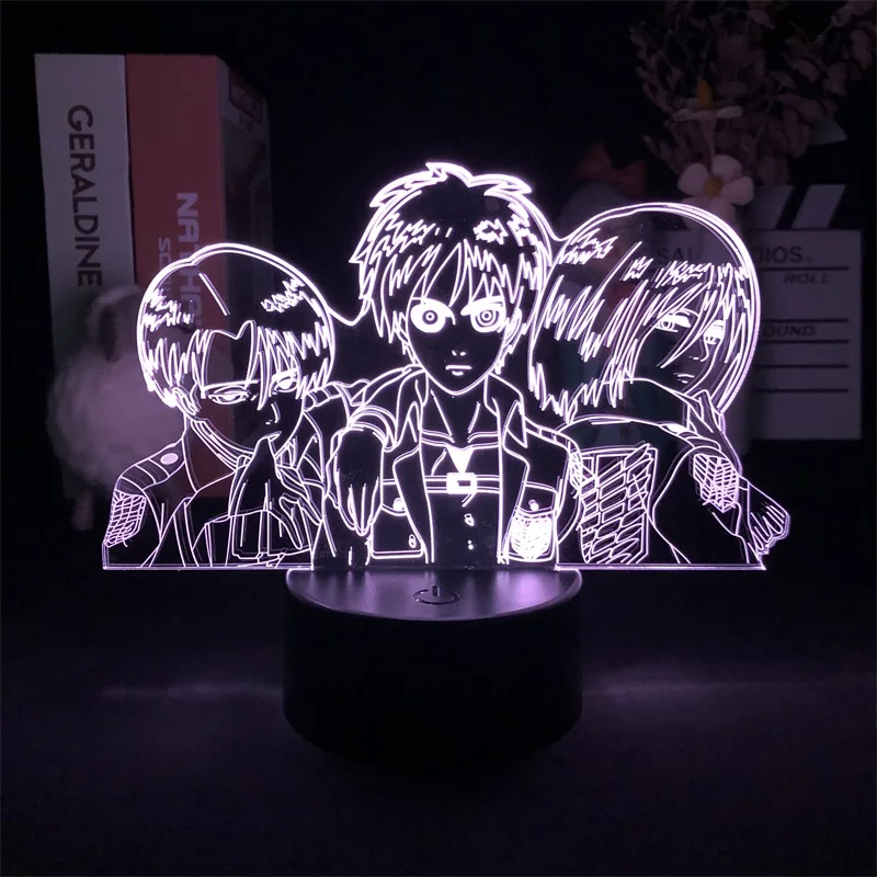 

Ночник с 3D рисунком из японского аниме «атака на Титанов»