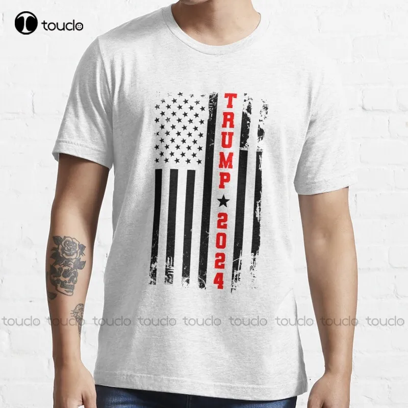 

New Trump 2024 Vote Donald Trump Election Election Anti Biden 2024 T-Shirt Cotton Tee Shirt