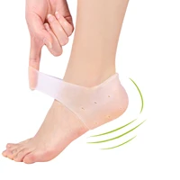 2pcs breathable elasticity silicone moisturizing gel heel protector socks dry cracked foot sleeves pain relief feet care tools