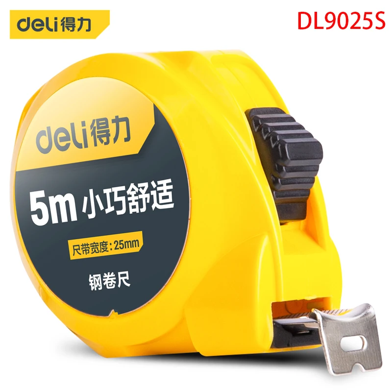 

Deli DL9025S Specification: 5mx25mm Steel Tape Measuring Tool ABS Material Drop Proof Housing Tape Made Of Carbon Steel