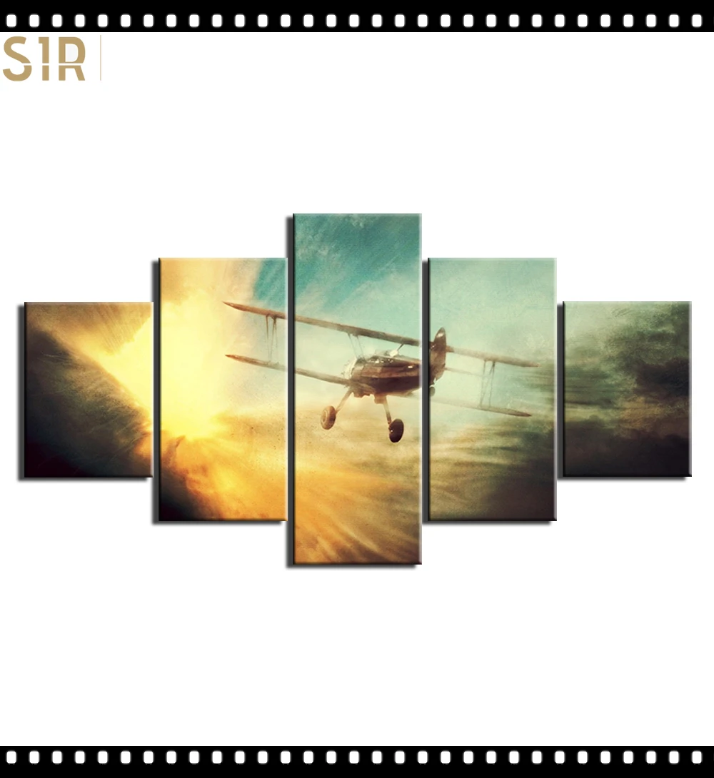 

Aircraft Decorations for The Five - Part Poster Living Room Decoration Room Decor Anime Decor Wall Paintings Home Decor Wall Art