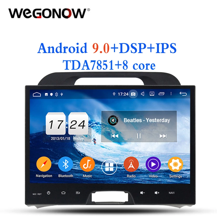 10 1 &quotTDA7851 Android 9 0 для kia Sportage 2010 2014 4G ОЗУ 8 ядер Bluetooth 4 2 Wifi GPS Glonass карта Автомобильный