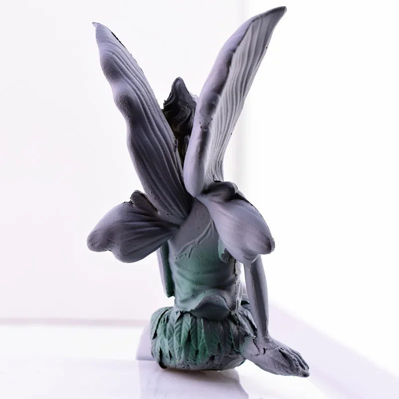 

Sitting Fairy Statue Garden Resin Ornaments Cute Elves Living Room Home Decoration Sculpture Statue Crafts