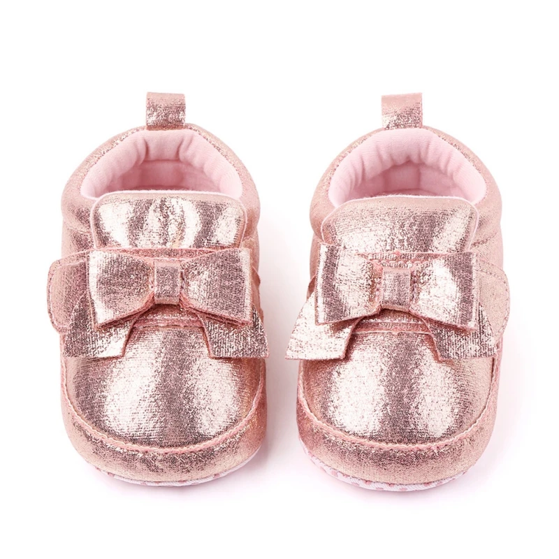 

Soft Bottom Fashion Bowknot Baby First Walkers Newborn Babies Shoes Princess PU leather Prewalkers Boots
